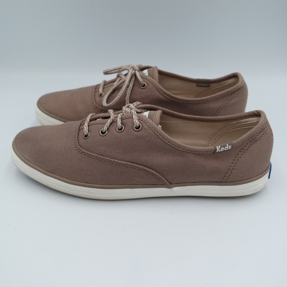Keds Shoes - Keds Champion Taupe Brown Canvas Low Top Sneakers Ortholite Womens Size 7